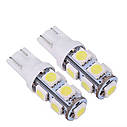 Комплект світлодіодних ламп NAPO LED T10-5050-9smd W5W T10 колір світіння білий 10 шт, фото 3