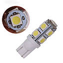 Комплект світлодіодних ламп NAPO LED T10-5050-9smd W5W T10 колір світіння білий 10 шт, фото 4