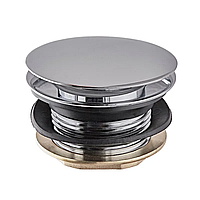 Донний клапан для ванни Koer PW-05-01 автоматичний (Click-Clack) (Колір хром) 1 1/2'' (KR3406)