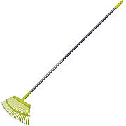 Граблі віялові My Garden металеві (215-3-25-1630), пласкі, 25 зубів, алюмінієвий держак, 1630 мм