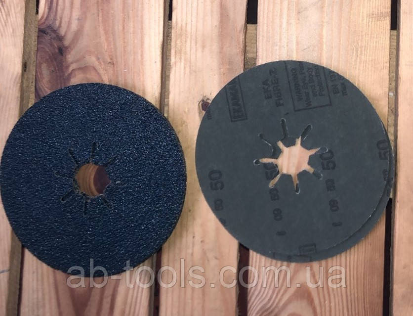 Зачисний диск 115 мм зерно 50 EKAMANT Європа фібра, фото 1