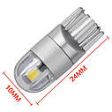 Комплект світлодіодних ламп NAPO LED T10-2835-2smd W5W T10 колір світіння білий 4 шт, фото 5