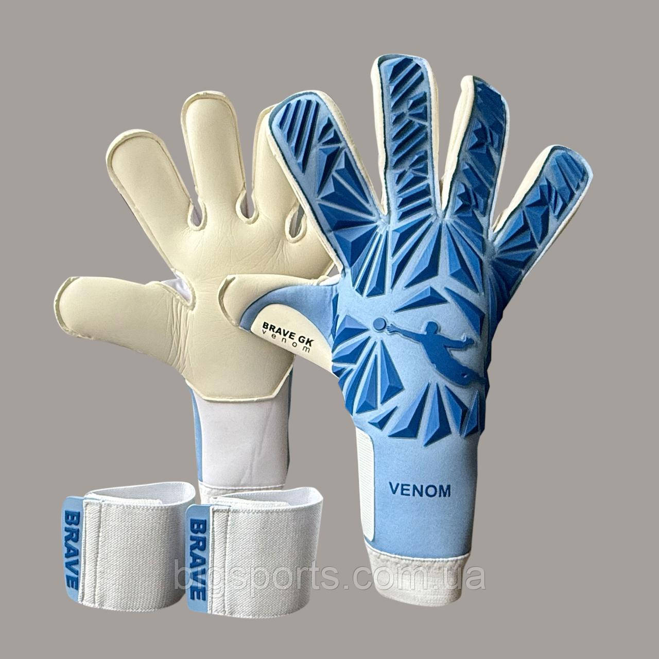 Перчатки вратарские муж. Brave GK Venom Blue (арт. BG-25-004)
