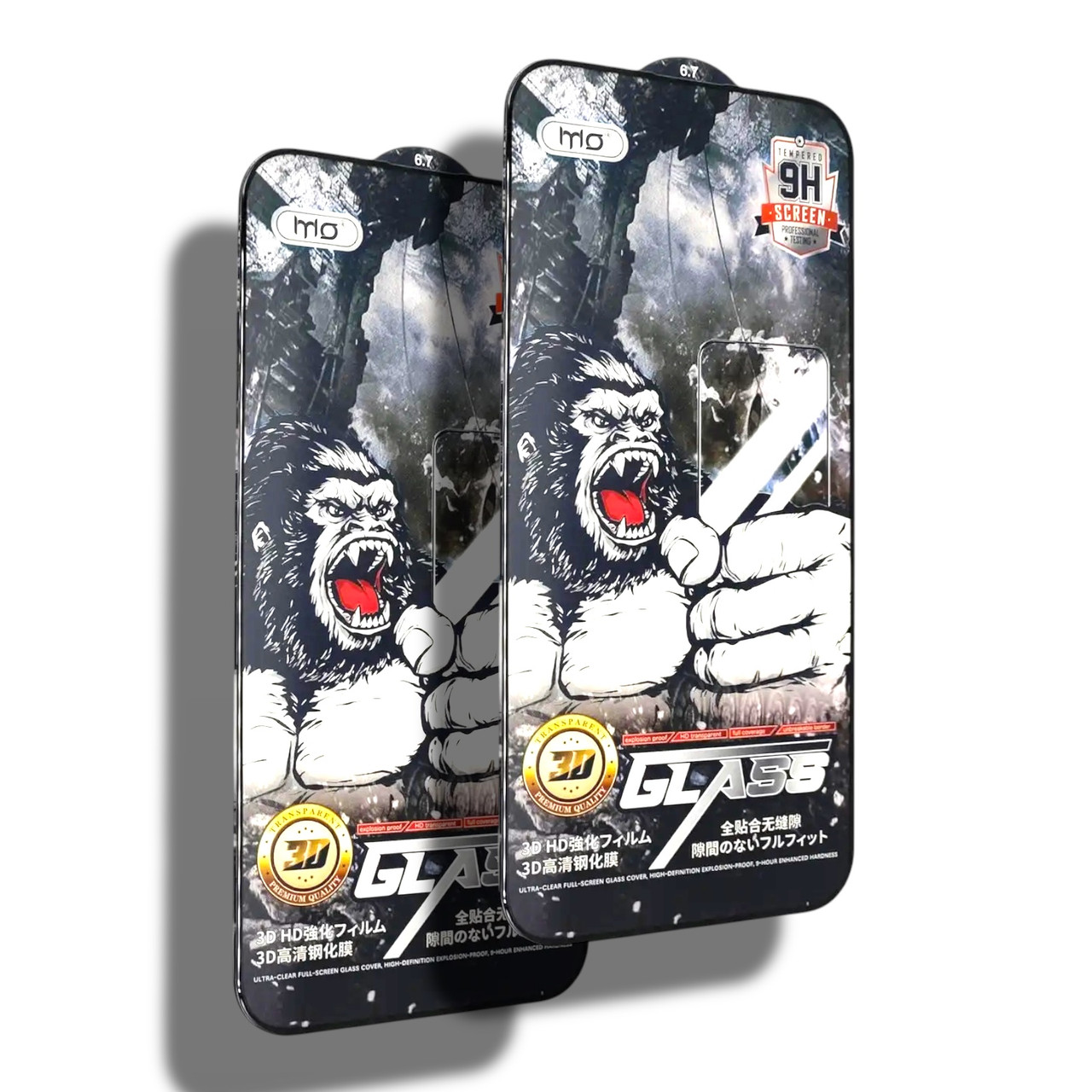 Захисне скло 2шт CDK Full Glue 3D MO King Kong для Apple iPhone 15 Plus (016139) (black)