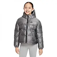 Urbanshop com ua Дитяча Куртка Nike Girls Sportwear Synthetic-Fill Hooded Jacket DR0452-010 (Оригінал) РОЗМІРИ
