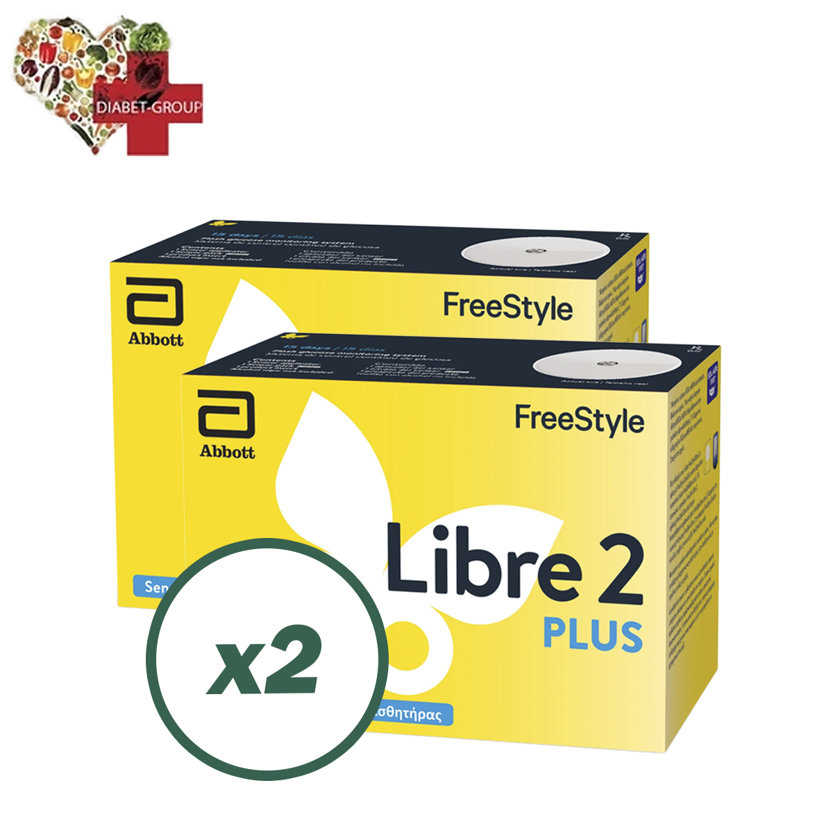 Сенсор Freestyle Libre 2 Plus (ФріСтайл Лібре 2 Плюс) 2 уп.