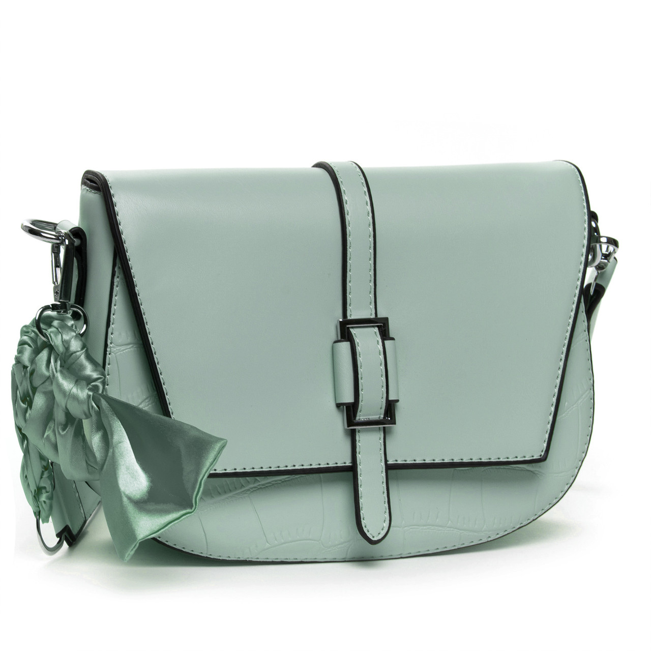 Сумка жіноча крос-боді маленька шкарпетка FASHION 22 18108 green