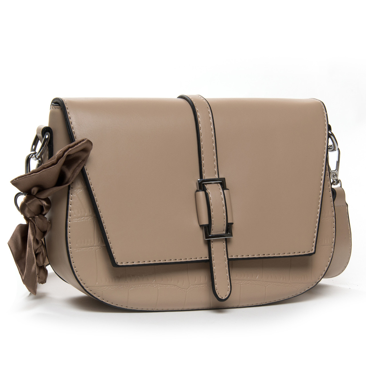 Сумка жіноча крос-боді маленька шкарпетка FASHION 22 18108 khaki