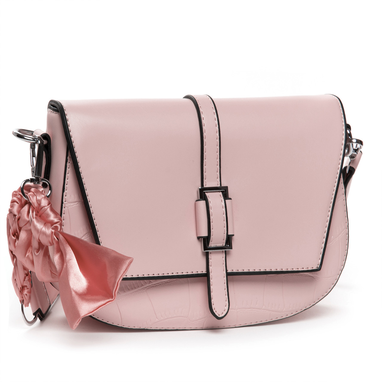 Сумка жіноча крос-боді маленька шкарпетка FASHION 22 18108 pink