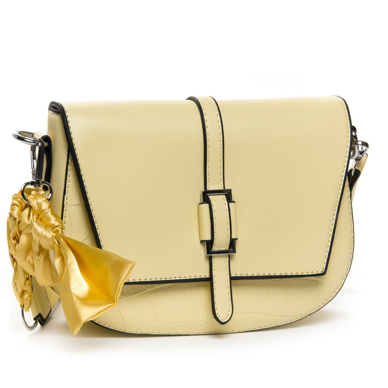 Сумка жіноча крос-боді маленька шкарпетка FASHION 22 18108 yellow