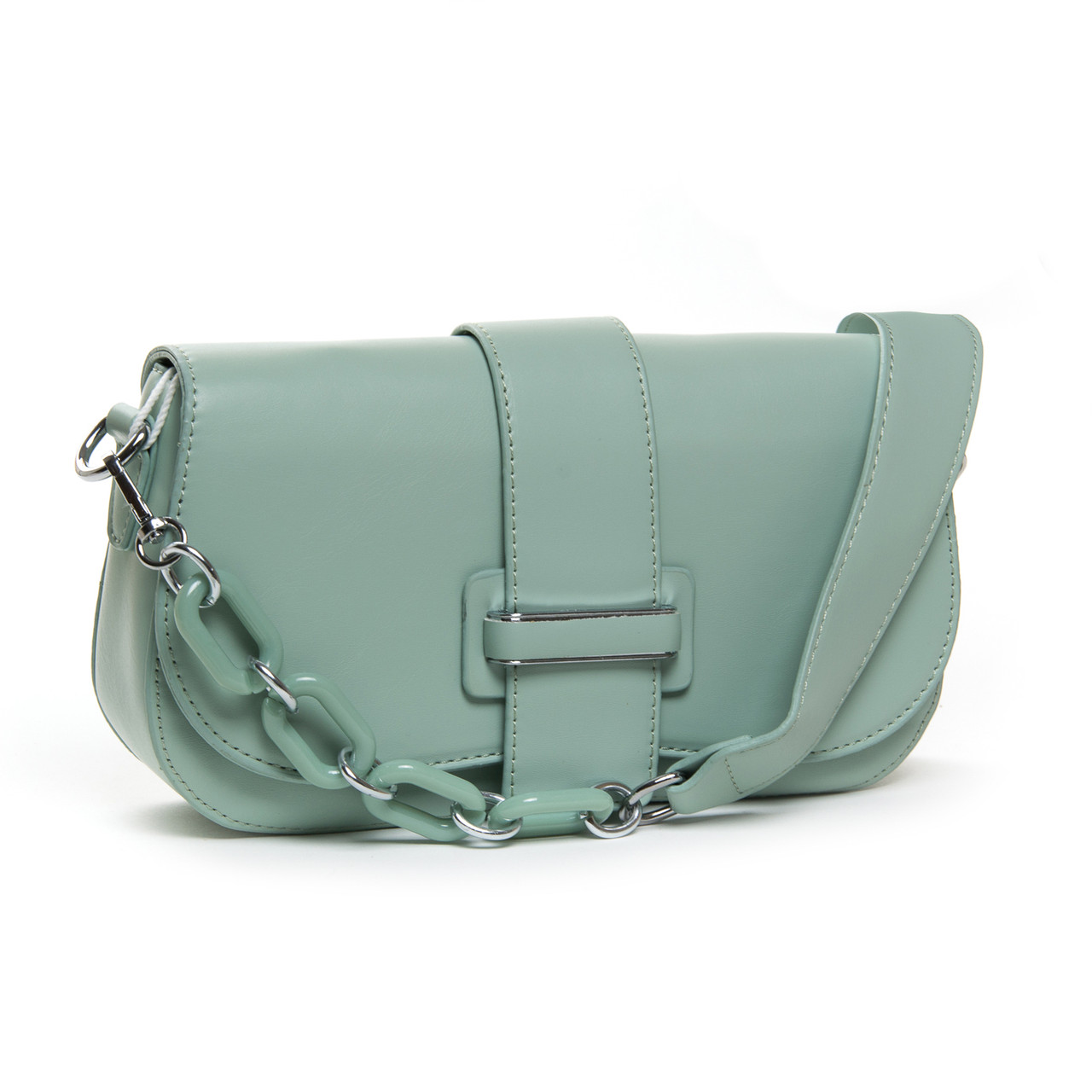 Сумка жіноча маленька з клапаном шкарпетка FASHION 22 2811 green