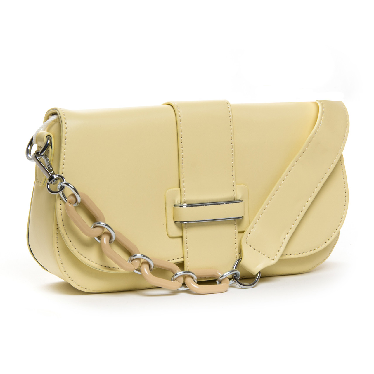 Сумка жіноча маленька з клапаном скроні FASHION 22 2811 yellow