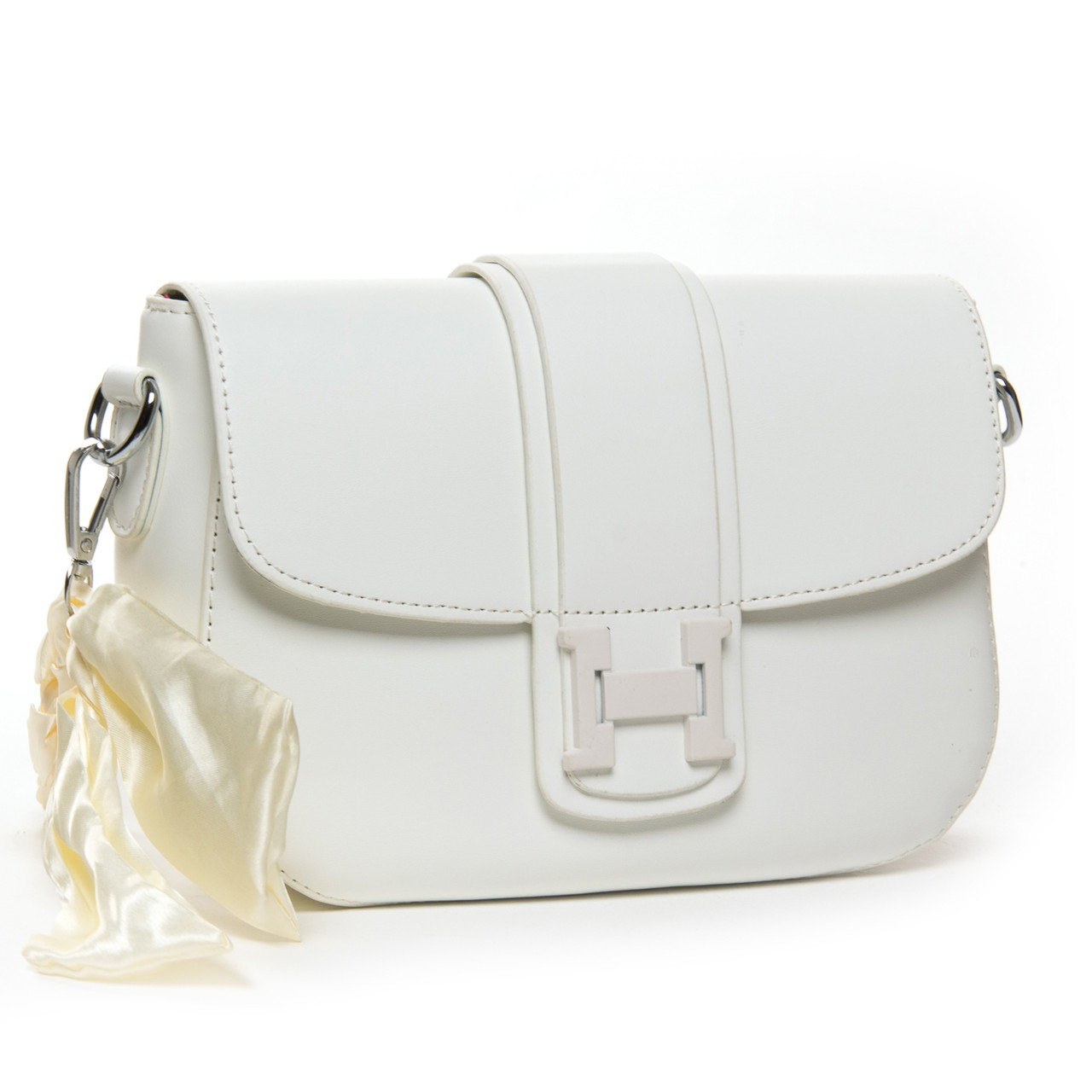 Сумка жіноча маленька клатч-шкіра FASHION 22 2818 white