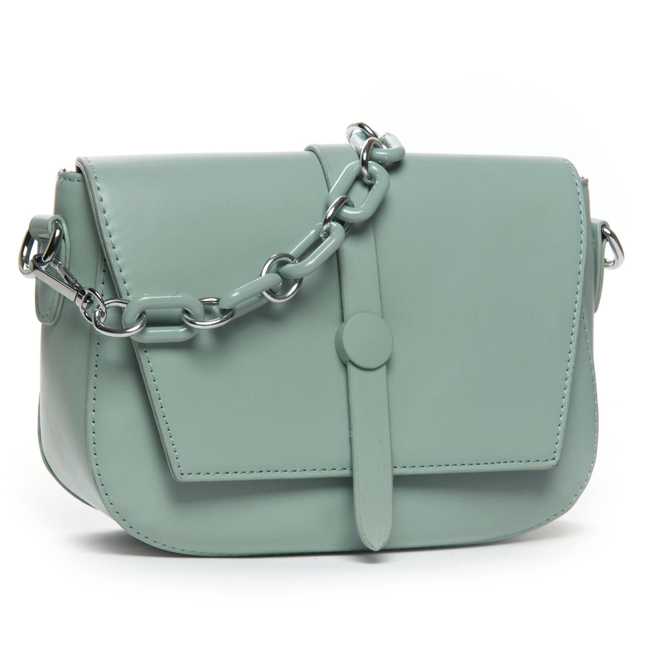 Сумка жіноча маленька крос-боді віск-шкіра FASHION 22 2819 green