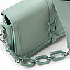 Сумка жіноча маленька на ланцюжку віск-шкіра FASHION 22 8707 green, фото 2