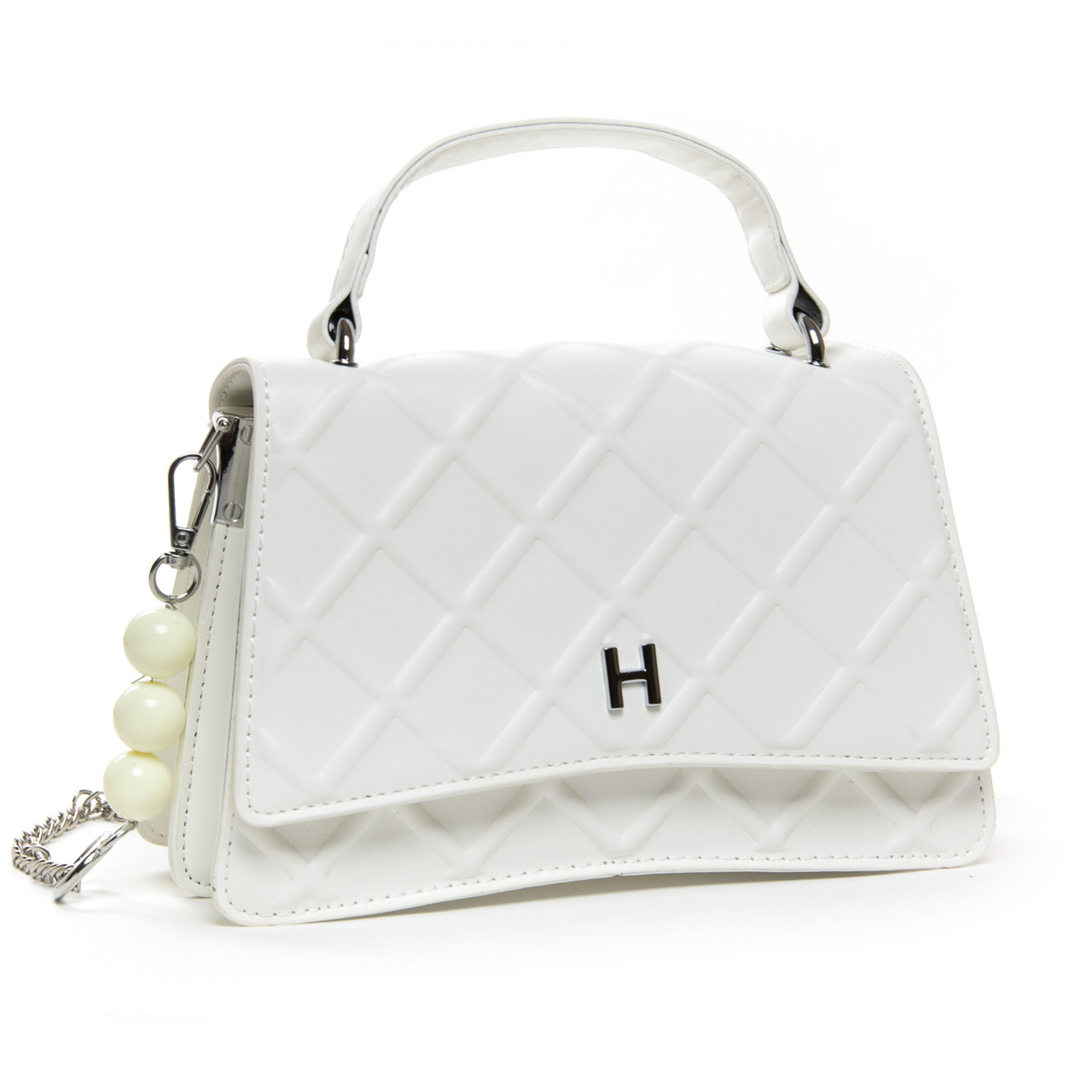 Сумка жіноча маленька на короткій ручці соска FASHION 22 8901 white, фото 1