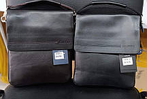 Чоловіча вертикальна сумка Baliford  шкіряний клапан оптом/роздріб