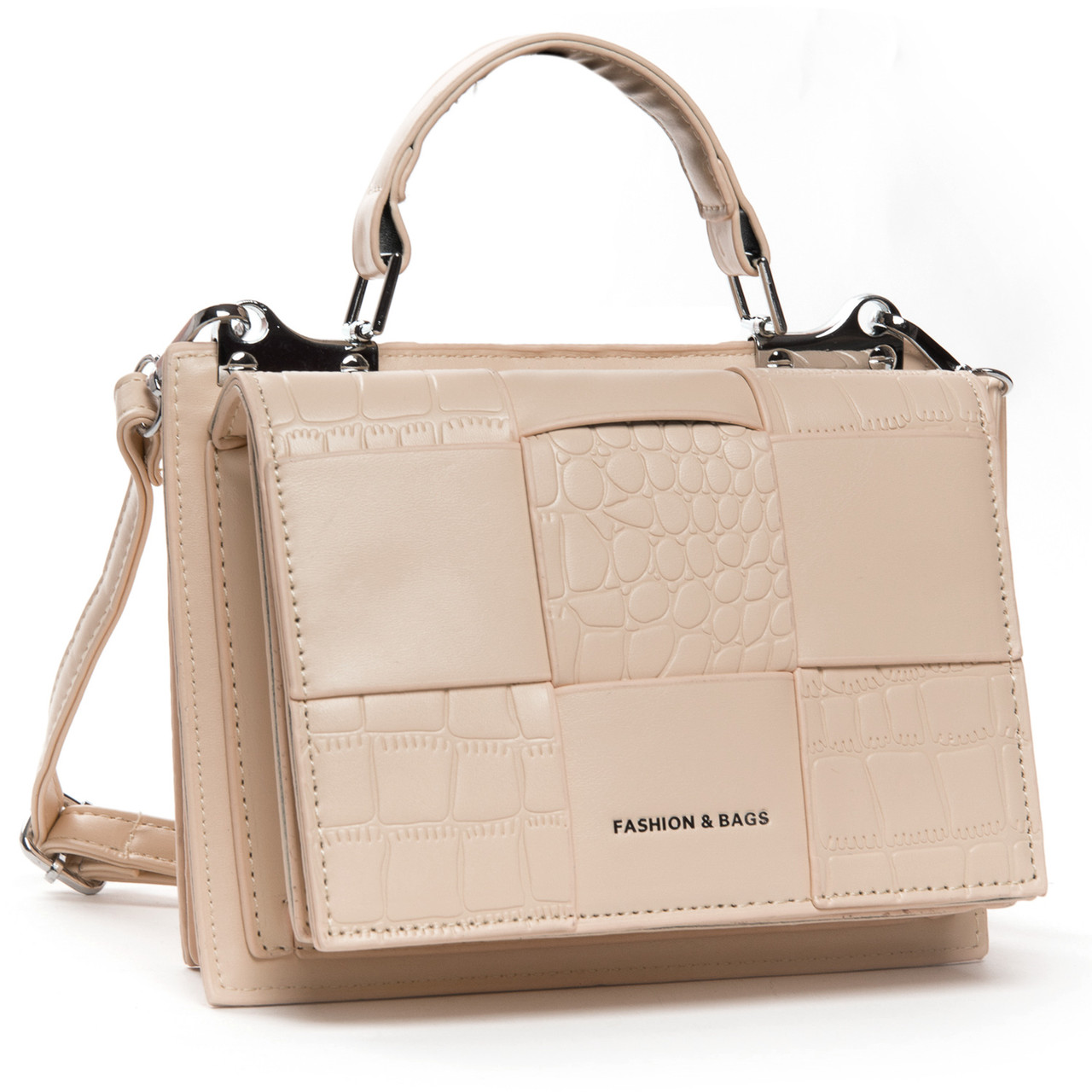 Сумка жіноча маленька на короткій ручці віск-шкіра FASHION 22 8905 khaki