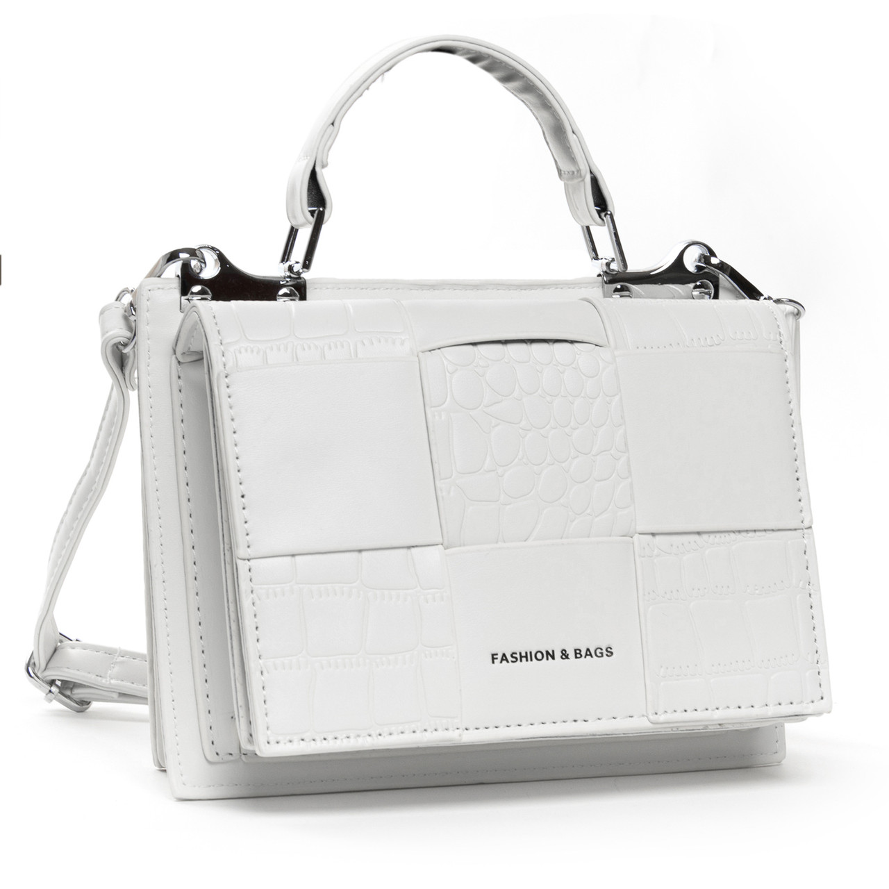 Сумка жіноча маленька на короткій ручці соска FASHION 22 8905 white