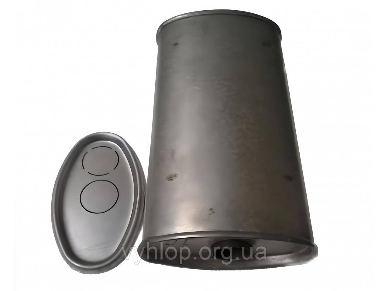 Глушник універсальний плоский D. 776/60 (Довжина 500мм, ширина 260мм, висота 130мм діаметр входу 60мм)