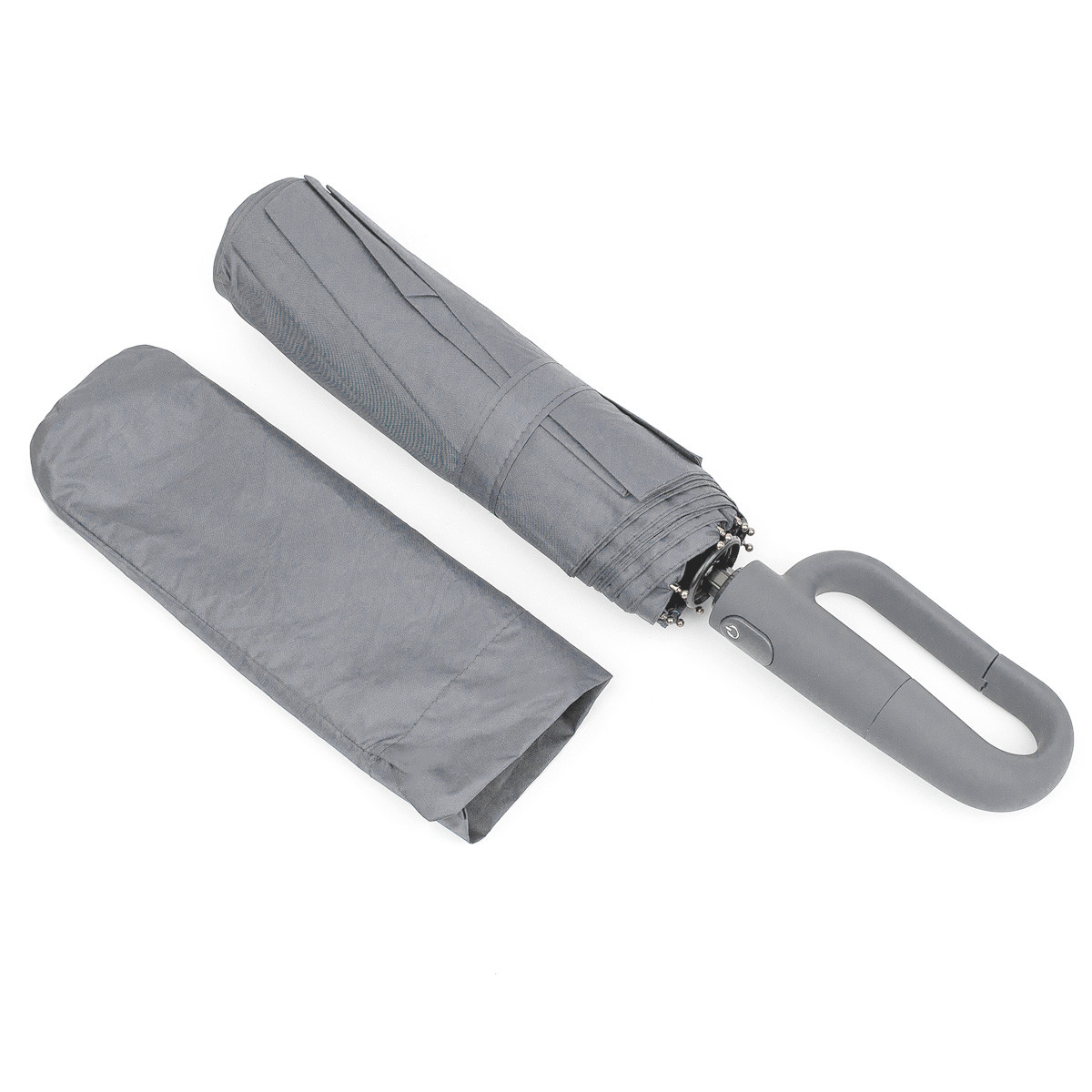 Парасолька складана 10 спиць жіноча повний автомат антивітер Yuzont 1801 сіра