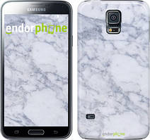 Чехол на Samsung Galaxy S5 Duos SM G900FD Голубой мрамор "3062c-62"