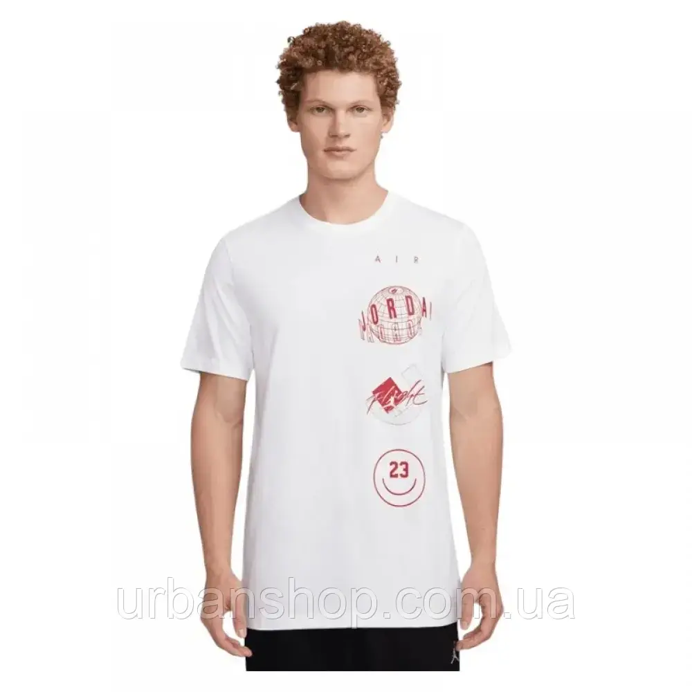 Urbanshop com ua Футболка Jordan Brand Logo Stack Fn6027-100 РОЗМІРИ ЗАПИТУЙТЕ
