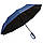 Парасолька складана 10 спиць чоловіча повний автомат антивітер Yuzont 1801 синя, фото 3