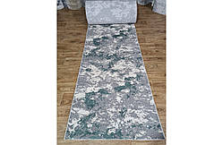 Килимова Доріжка 1.18х25.00 Рулон LUXURY 05917A TURQUOISE / D.GREY HB