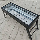 Міні мангал BBQ Grill 60×22×33 - складаний портативний гриль для дачі, пікніка та походів, фото 3