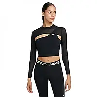 Urbanshop com ua Жіноча Футболка Nike Pro Long-Sleeve Cropped Top FB5683-010 (Оригінал) РОЗМІРИ ЗАПИТУЙТЕ