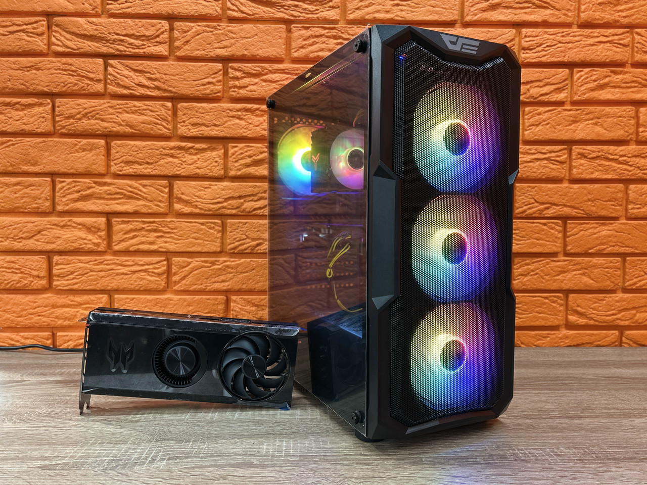 Ігровий комп'ютер DarkFlash, Intel Core i5-12400F 4.4GHz, RAM 16ГБ, NVME 512ГБ, Intel Arc A750 8GB