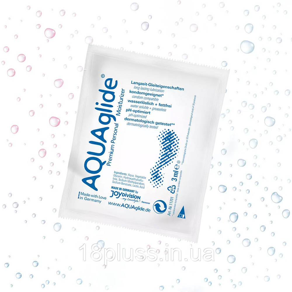Лубрикант на водній основі AQUAglide, 3 мл, фото 1