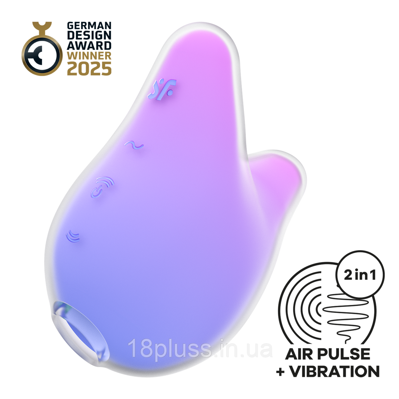 Кліторальний вібростимулятор з повітряними імпульсами Satisfyer Mermaid Vibes Lila-Pink – Ваш новий підводний друг, фото 1