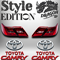 Задні ліхтарі для Toyota Camry V40 2006-2011р Задні стопи на тойоту камрі у стилі Dragon Edition комплект 2шт