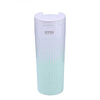 Термос металевий 500 мл термокухоль із нержавіючої сталі до 12 годин Зелений HP154GR