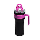Термочашка Big Mac 1,2 л з трубочкою чорна HP-14-24B, фото 4