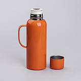 Термос Vacuum з датчиком температури на 820 мл помаранчевий HP-14-55O, фото 3