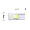 Комплект світлодіодних ламп NAPO LED T10-5630-6smd-Ceram W5W T10 колір світіння білий 10 шт, фото 5