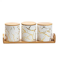 Банки для сипучих продуктів, набір із 3 шт по 650 мл HP1209