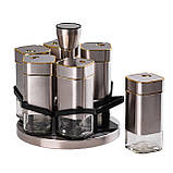 Набір для спецій на підставці 6 предмети по 120 мл HP531T1025J, фото 3