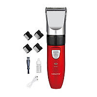 Машинка для стрижки волосся Sokany 4 насадки на акумуляторі SK-749