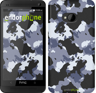 Чехол на HTC One M7 Камуфляж v4 "1182c-36"