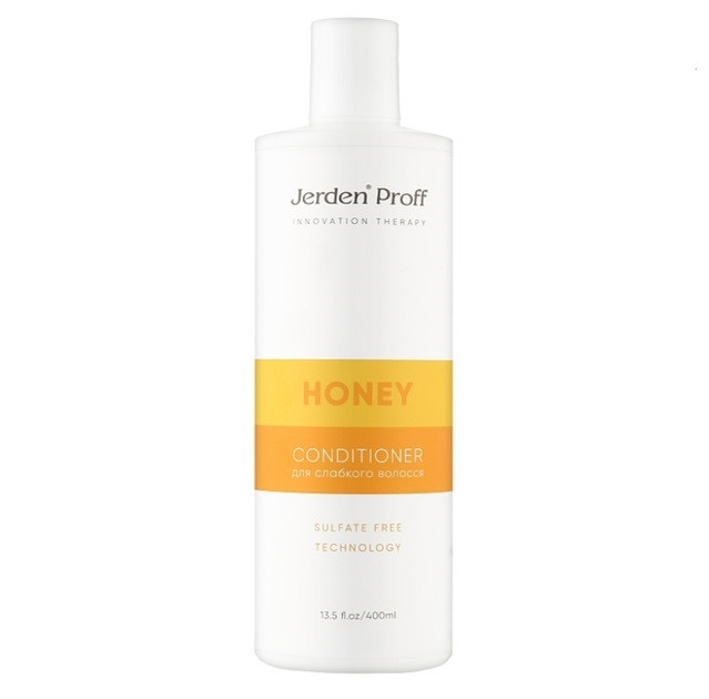 Кондиціонер для волосся Jerden Proff Honey безсульфатний медовий з маточним молочком 400 мл, фото 1
