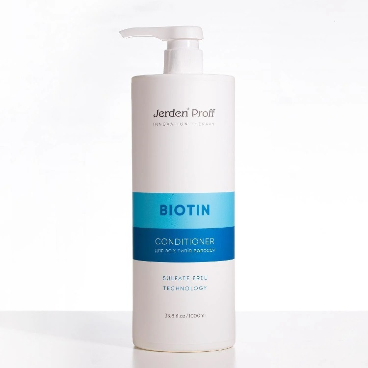 Кондиціонер для волосся Jerden Proff Biotin безсульфатний з біотином і колагеном 1000 мл, фото 1