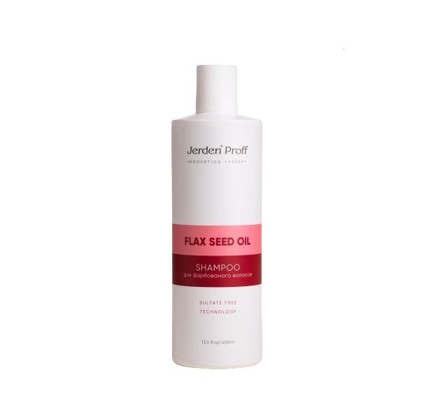 Шампунь для фарбованого волосся Jerden Proff Flax Seed Oil 400 мл, фото 1