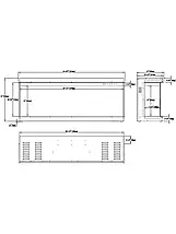 Настінний/вбудований декоративний електрокамін для дому, Aflamo GOLD 193, фото 2