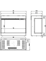 Вбудований декоративний електрокамін для дому, Aflamo Superb 3D 160, фото 2