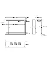 Вбудований декоративний електрокамін для дому, Aflamo 3D 45х75, фото 2