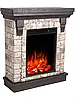 Підлоговий класичний електрокамін обігрівач з порталом Aflamo STONES + LED 50, фото 6